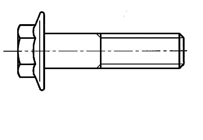 Bolt M8x20 Flanged